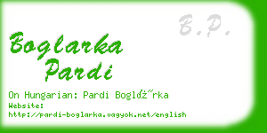 boglarka pardi business card